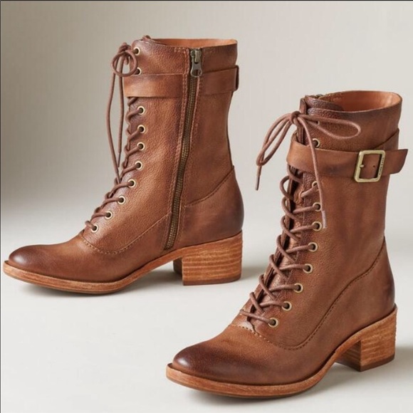 NWT Kork-Ease Mona Lace-Up Combat Boot Shoes - Picture 2 of 9